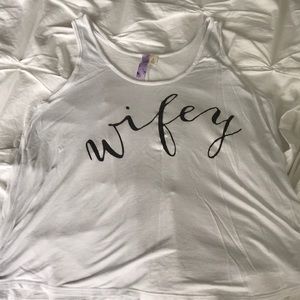 Francesca’s Wifey Flowy Tank